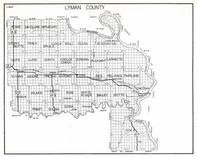 Lyman County, Rowe, McClure, Applegate, Stony Butte, Tracy, Brule Indian Reservation, South Dakota State Atlas 1930c